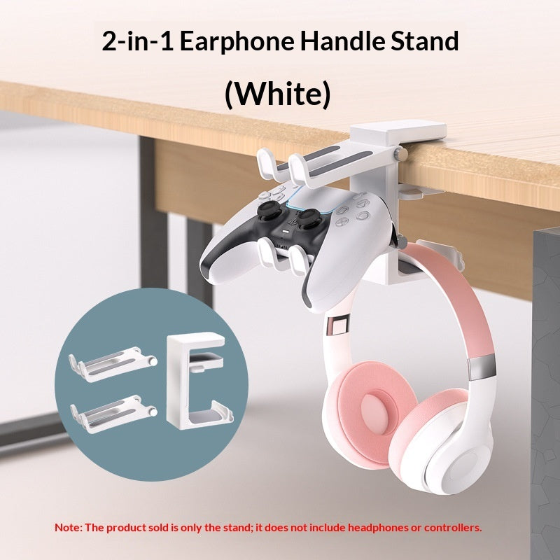 Multi-functional Headset Stand Clip Rotating Rack Gaming Controller Holder