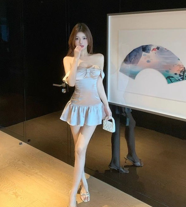 One-Word Banquet Strapless Dress