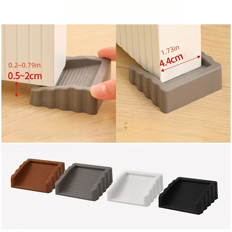 TPR Door Stop Wedge Safety Stopper Reusable Shock Absorbent Home Office Anti-Folder Hand Door Bottom Stopper Anti-collision Stop