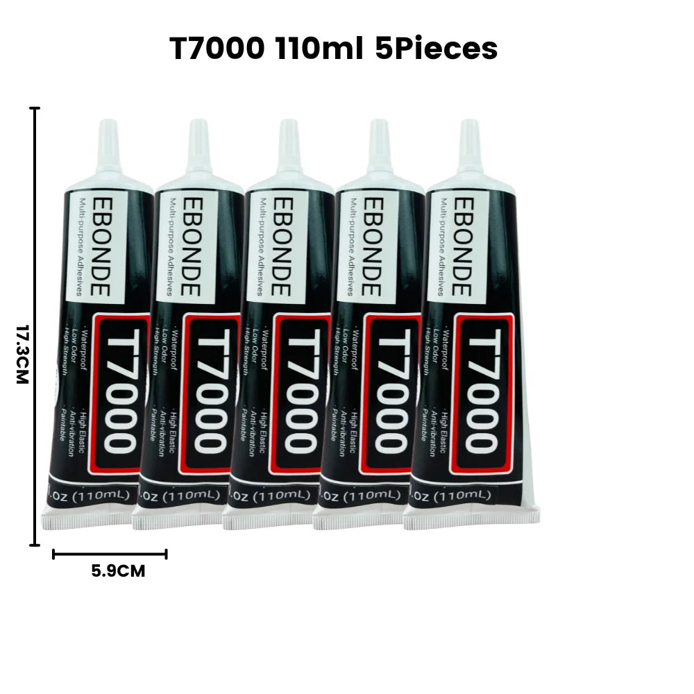 T7000 Black Contact Cellphone Tablet Repair Adhesive Strong T-7000 Glue 15ML 50ML 110ML with Fine Needle