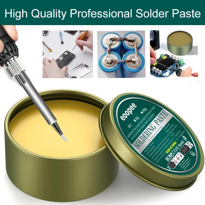Solder Paste Rosin Flux 10g/30g/100g Lead-free Welding Flux Iron Repair Welding Paste Soldering Tin Soldering Oil Soldering Flux