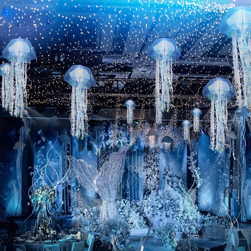 2024 Upgrade Wedding Ceiling Decor Starry Sky Wrought Iron Net With Luminous Lamp Beads Party Prop For Christmas And Birthday