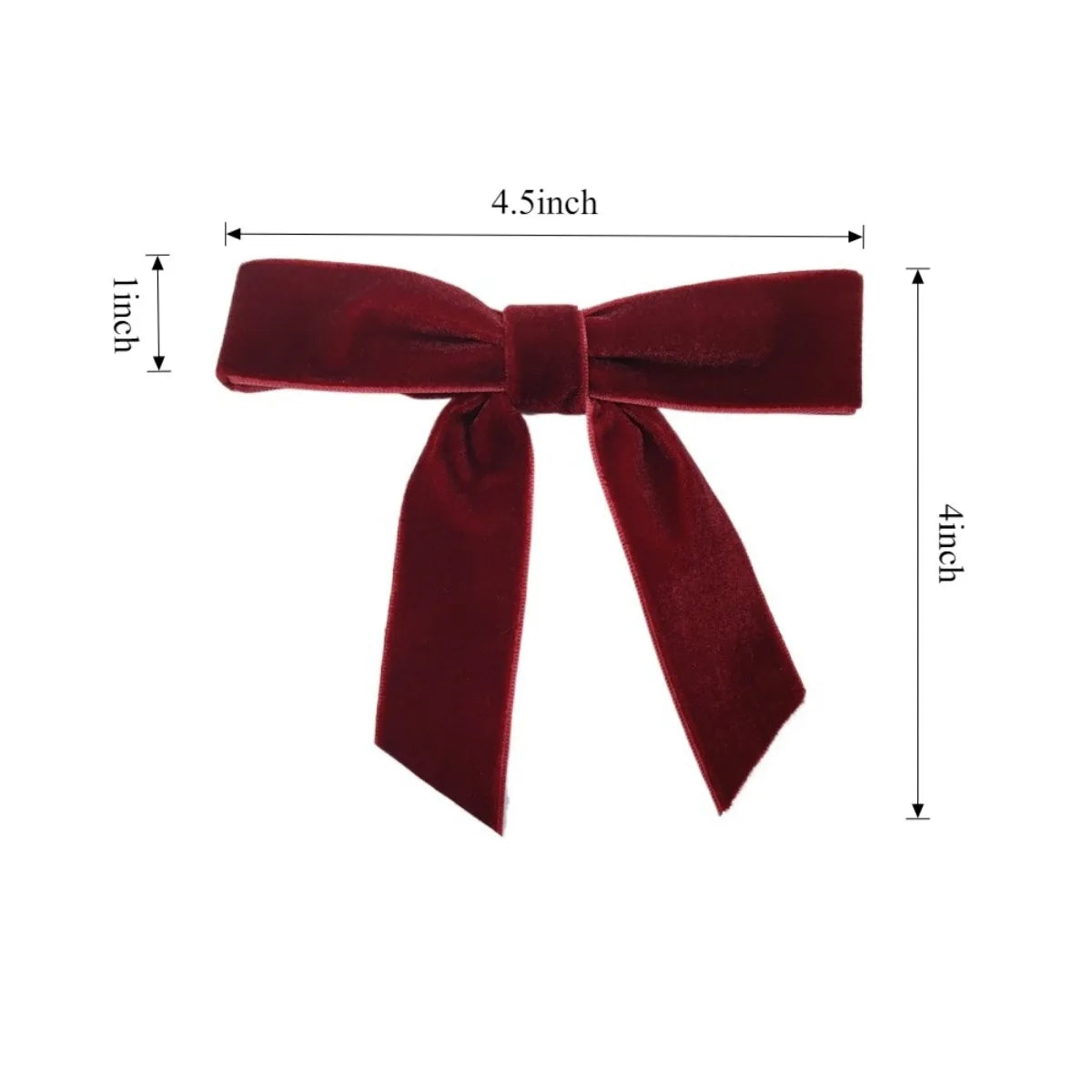 12pcs Christmas Velvet Bows for Crafts Xmas Twist Tie Bows Ribbon Bowknot Christmas DIY Craft Sewing Scrapbooking Gift Wrapping