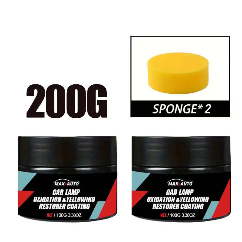 Car Headlight Restoration Polishing Kits Headlamp Scratch Remover Repair Cleaning Paste Remove Oxidation Headlight Polish Liquid