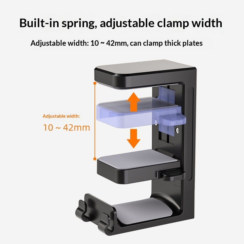 Multi-functional Headset Stand Clip Rotating Rack Gaming Controller Holder