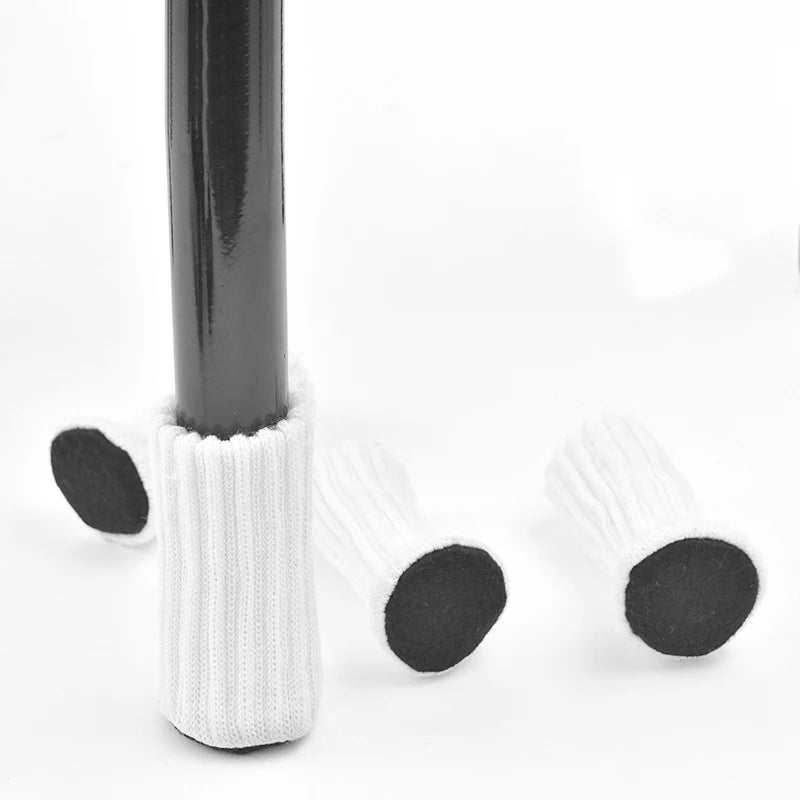 16Pcs Chair Legs Socks Knitted Furniture Feet Floor Protectors Anti-slip Pads Silent Thicken Table Chair Leg Socks Covers