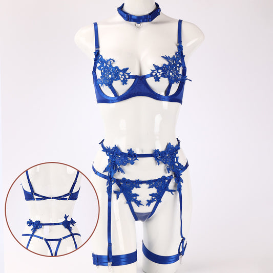European And American-style Sexy Lingerie Cross-lace Patchwork Womens Apparel